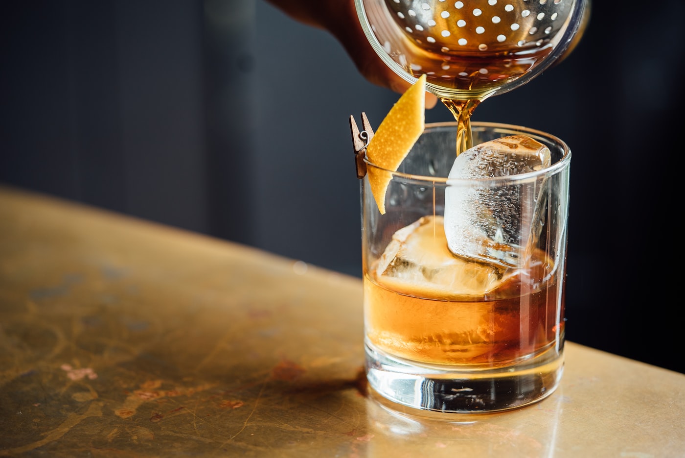 House-aged, poured slowly